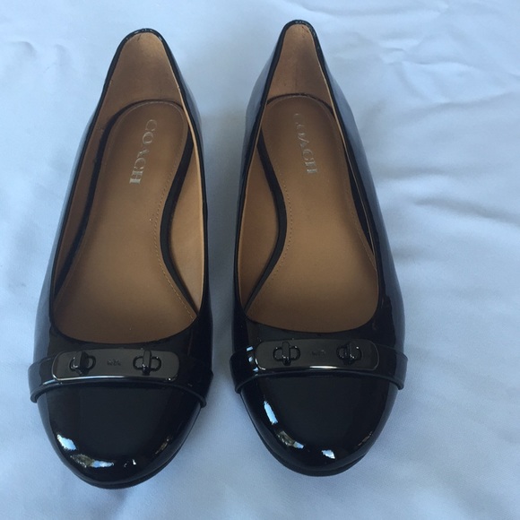 Coach Shoes - Coach Oswald Patent Leather Ballet Flats ⭐️ 9.5